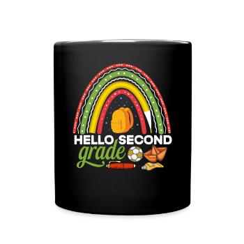 Zweite Klasse Rainbow Girls Jungen Lehrerteam 2. - Tasse einfarbig - Schwarz - Vorne
