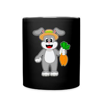 Bunny Farmer Carrot Farm - Full Colour Mug - black - Front