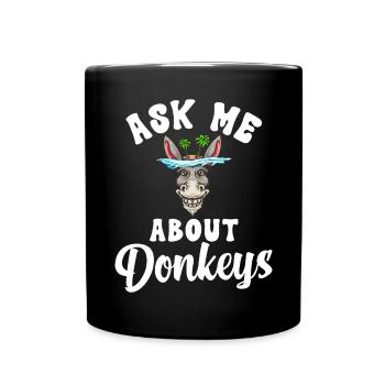 Donkey Lover Gifts - Tasse einfarbig - Schwarz - Vorne
