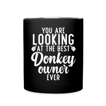 Donkey Lover Gifts - Tasse einfarbig - Schwarz - Vorne