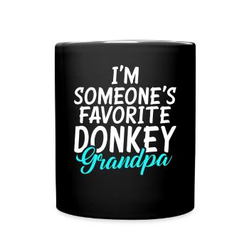 Donkey Lover Gifts - Tasse einfarbig - Schwarz - Vorne