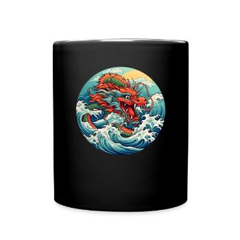 Chinese dragon - Full Colour Mug - black - Front