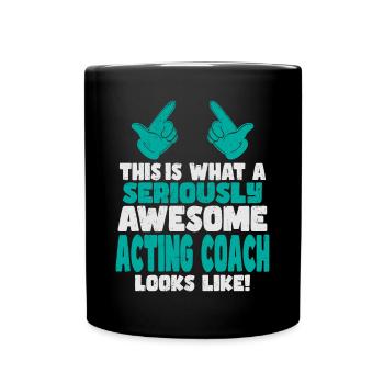 This is what a cool awesome acting Coach looks - Tasse einfarbig - Schwarz - Vorne