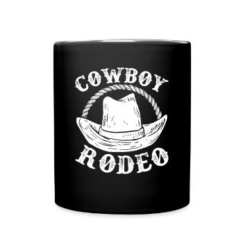 Cowboy-texas-rodeo - Tasse einfarbig - Schwarz - Vorne