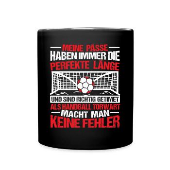 Handballtorwart Torwart Handballer - Tasse einfarbig - Schwarz - Vorne