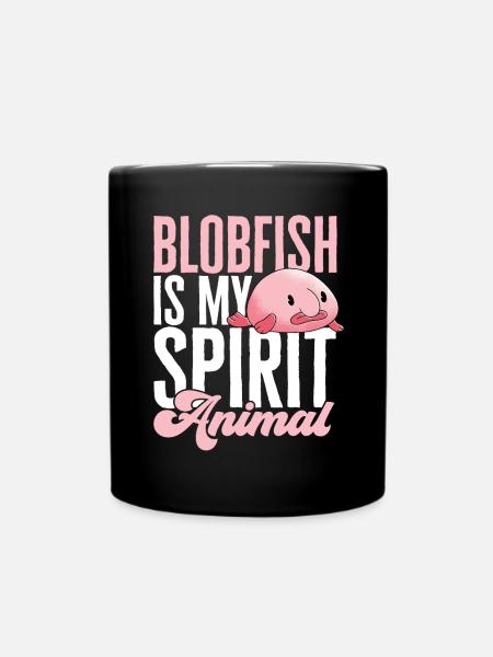 Blobfisch - Tasse einfarbig - Schwarz