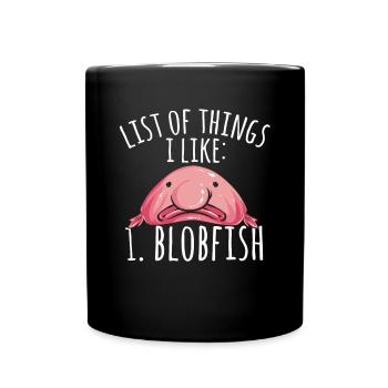 Blob fish - Full Colour Mug - black - Front