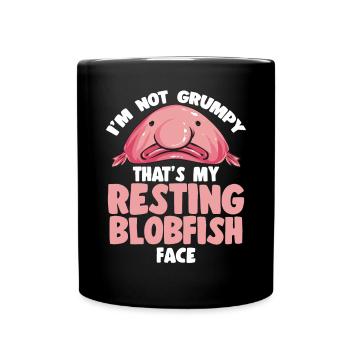 Blob fish - Full Colour Mug - black - Front