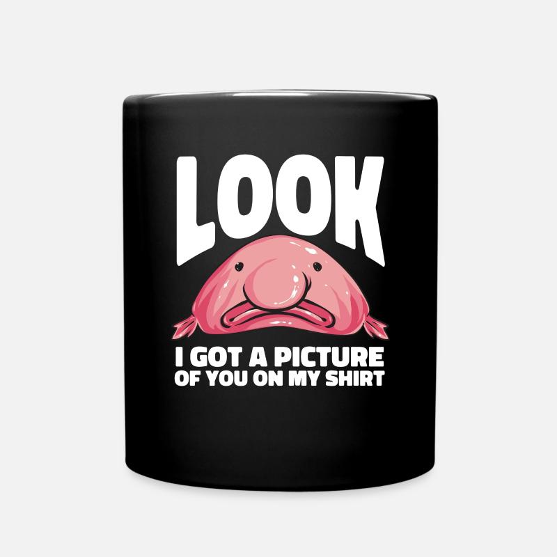 Blobfisch - Tasse einfarbig - Schwarz
