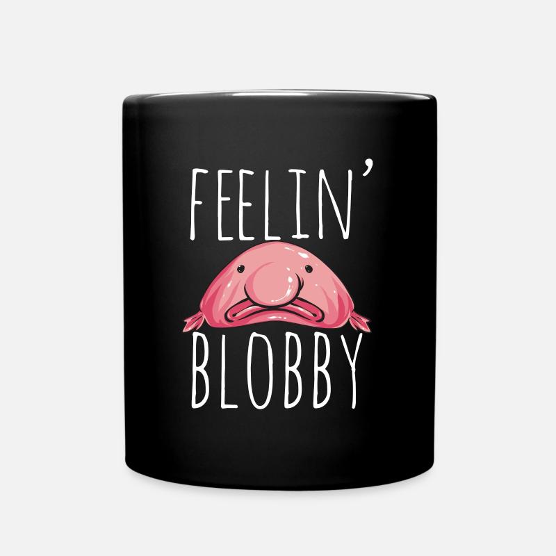 Blobfisch - Tasse einfarbig - Schwarz