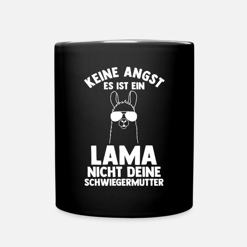 Lama - Tasse einfarbig - Schwarz