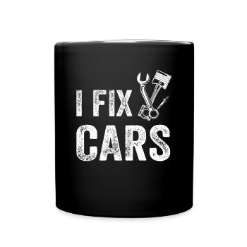 Je répare des voitures - Mécanicien automobile Mécanicien drôle - Mug uni - noir - Devant