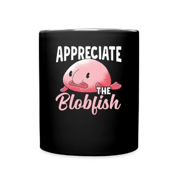 Schätzen Sie Den Blobfish-besitzer Blobfishes - Tasse einfarbig - Schwarz - Vorne