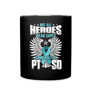 PTSD Heroes - Full Colour Mug - black - Front