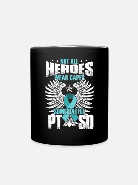 PTBS-Helden - Tasse einfarbig - Schwarz