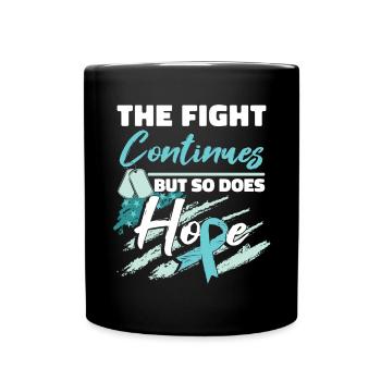 PTSD Warrior PTSD Awareness Month - Full Colour Mug - black - Front