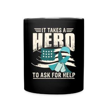 PTSD Awareness Month - Full Colour Mug - black - Front