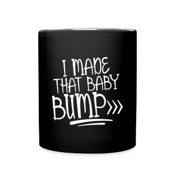 J’ai fait ce baby bump 2 - Mug uni - noir - Devant