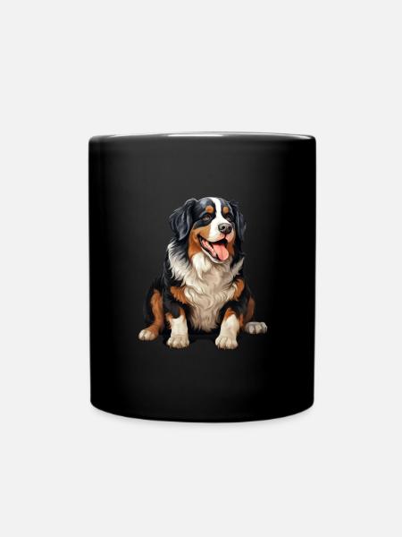 Bernese Mountain Dog - Tasse einfarbig - Schwarz