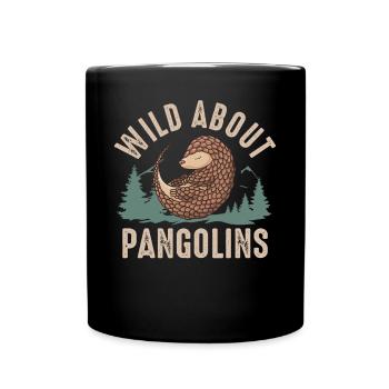 Wild About Pangolins Owner Pangolin Lover - Full Colour Mug - black - Front