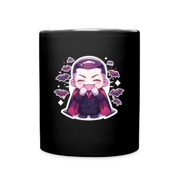 Vampir - Tasse einfarbig - Schwarz - Vorne