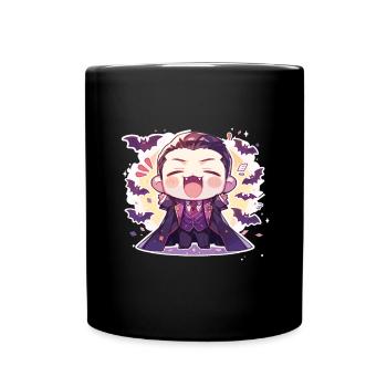 Vampir - Tasse einfarbig - Schwarz - Vorne