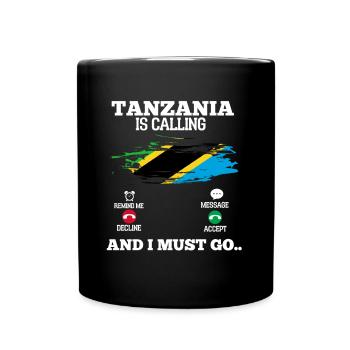 Tanzania - Full Colour Mug - black - Front