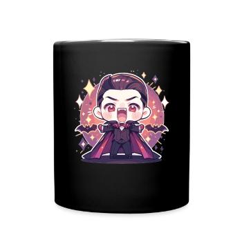 Vampir - Tasse einfarbig - Schwarz - Vorne