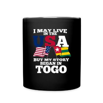 Togo - Tasse einfarbig - Schwarz - Vorne