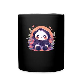 Panda Pandas Panda Ours Bébés Pandas Animaux - Mug uni - noir - Devant