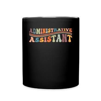Groovy Secrétaire administratif adjoint administratif - Mug uni - noir - Devant