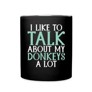 Donkey Lover Gifts - Tasse einfarbig - Schwarz - Vorne