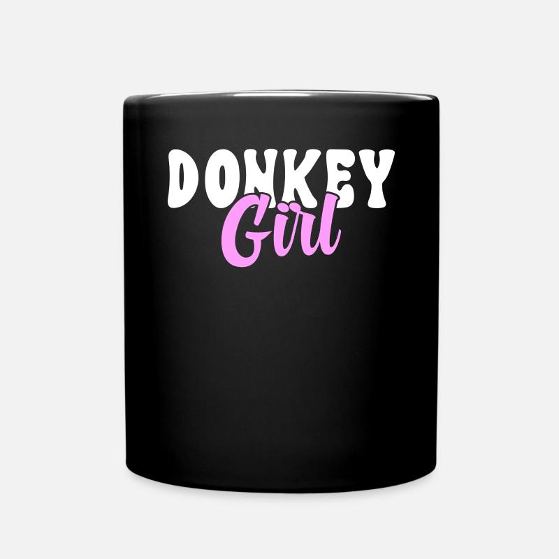 Donkey Lover Gifts - Tasse einfarbig - Schwarz