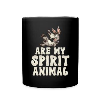 Cadeaux d’amoureux de l’âne - Mug uni - noir - Devant