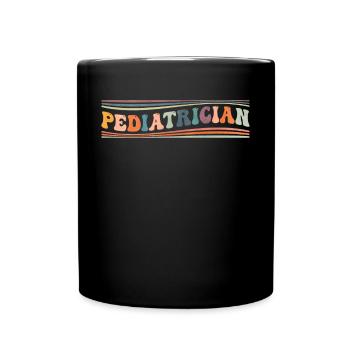Groovy Kinderarzt Kinderheilkunde Pädiatrie PICU - Tasse einfarbig - Schwarz - Vorne