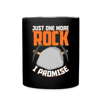 Lustige Gesteinsjagd Mineral Geologe - Tasse einfarbig - Schwarz - Vorne
