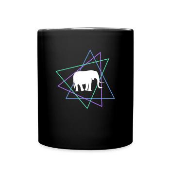 Elephant - Full Colour Mug - black - Front