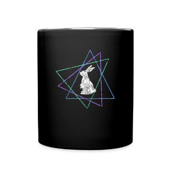 Lièvre - Mug uni - noir - Devant
