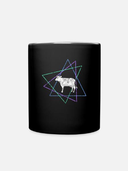 Kuh - Tasse einfarbig - Schwarz