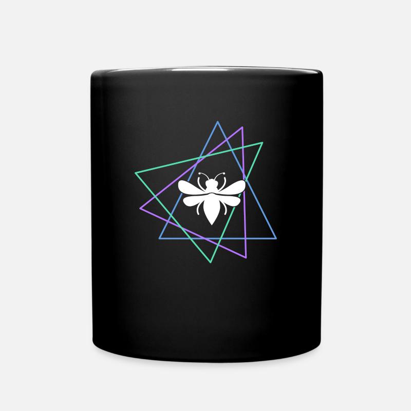 Biene - Tasse einfarbig - Schwarz