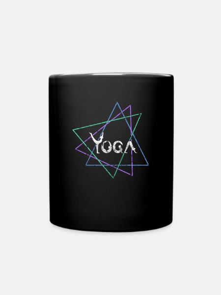 Yoga - Tasse einfarbig - Schwarz