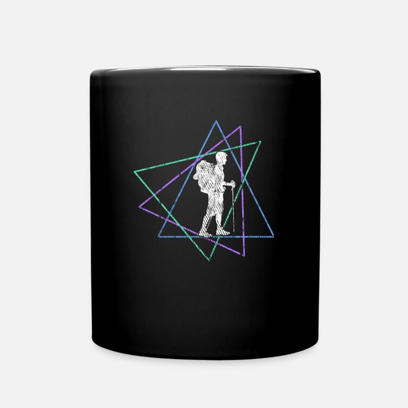 Wandern - Tasse einfarbig - Schwarz