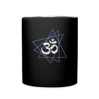 Meditation - Tasse einfarbig - Schwarz - Vorne