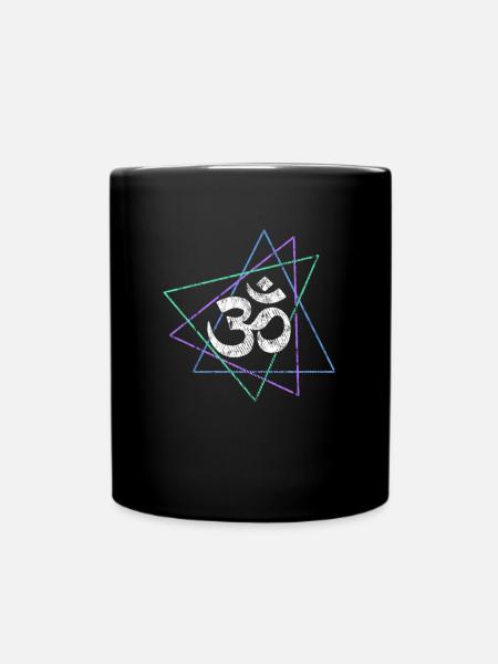 Meditation - Tasse einfarbig - Schwarz
