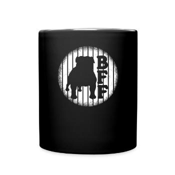 Dog Bulldog Dog Owner Gechenkidee - Full Colour Mug - black - Front