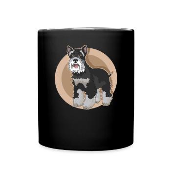 Schnauzer miniature propriétaire Schnauzer chien cadeau - Mug uni - noir - Devant