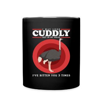 Oiseau d’autruche Autruche Amant Autruche Cadeau - Mug uni - noir - Devant