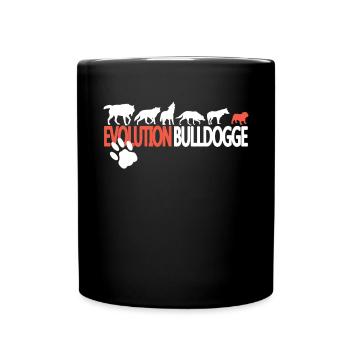 Hund Bulldogge Hundebesitzer Gechenkidee - Tasse einfarbig - Schwarz - Vorne