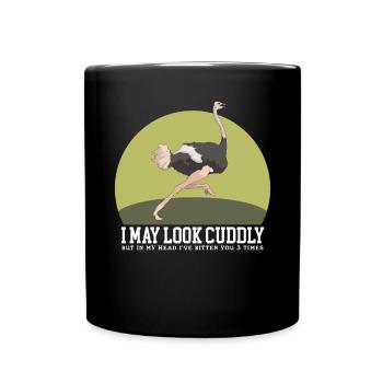 Autruche Oiseau Autruche Autruche Autruche Cadeau - Mug uni - noir - Devant