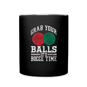 Boccia - Tasse einfarbig - Schwarz - Vorne